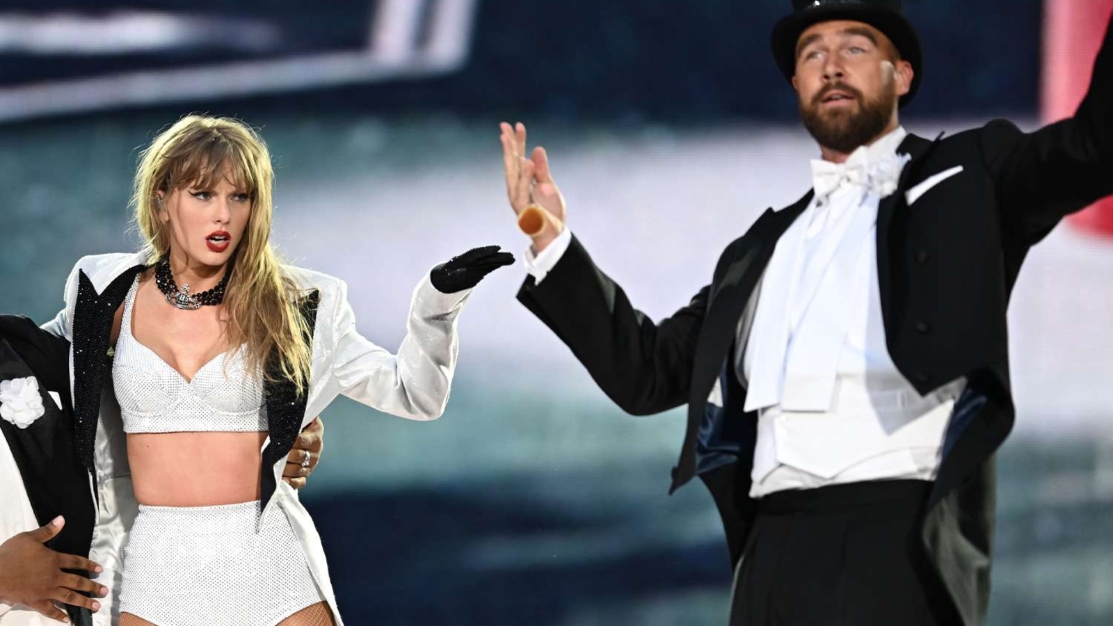 Taylor Swift and Travis Kelce mark their first red carpet appearance together: Pics