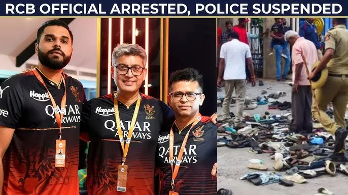 RCB Official Arrested After 11 Die in Stampede During Victory Parade